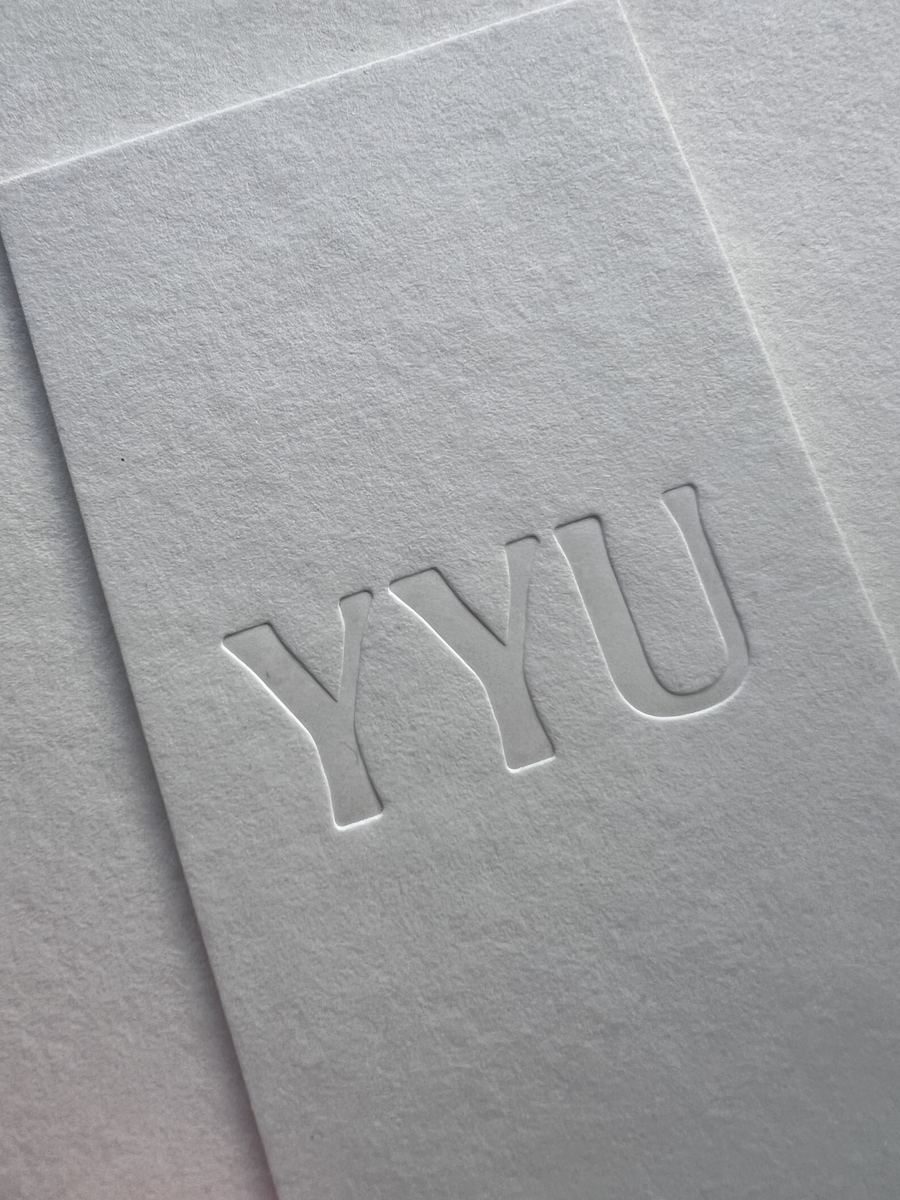 YYU embossing and hemp-paper texture